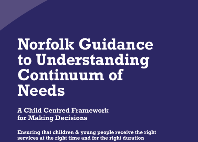 Norfolk Continuum of Needs Guidance refreshed